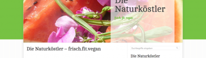 Fresh-fit-vegan Website for rawfoodists community (Verein “Die Naturköstler”)